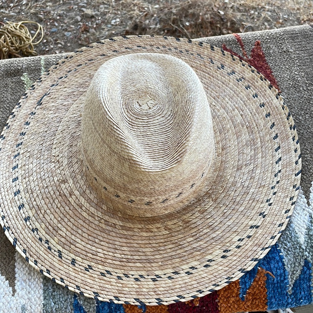 Brixton straw hat with blue detail